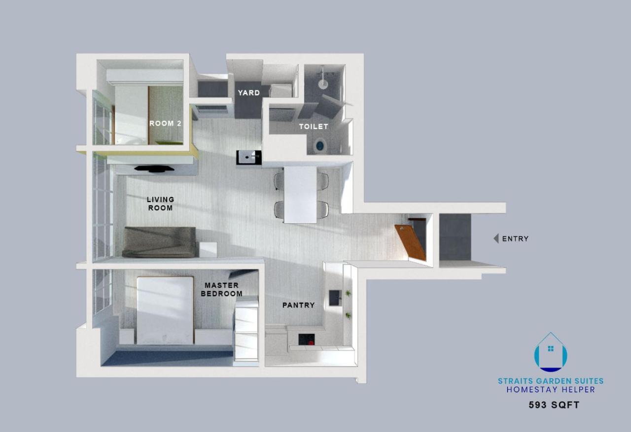Straits Garden Suites By The Homestay Helper George Town Zewnętrze zdjęcie